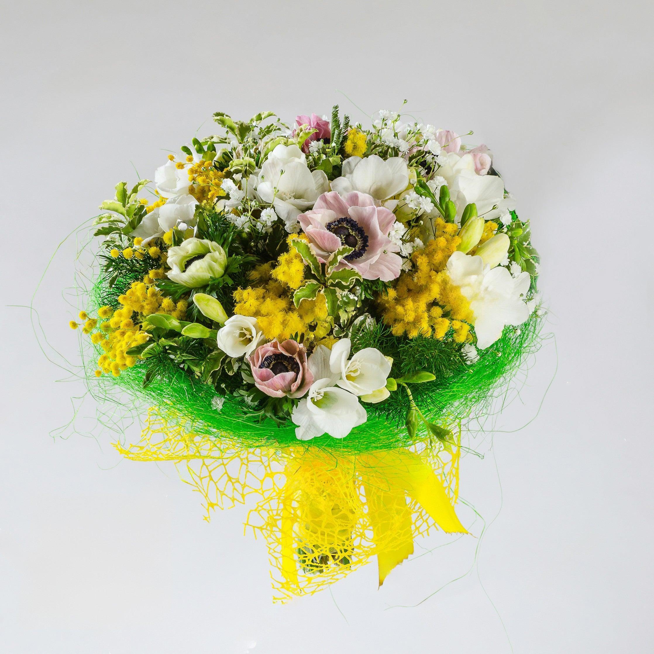 BENVENUTA PRIMAVERA - Bouquet Fiori Primaverili e Mimosa - Bouquet di fiori primaverili e mimosa. | Flowers Delivery Consegna Fiori a Domicilio
