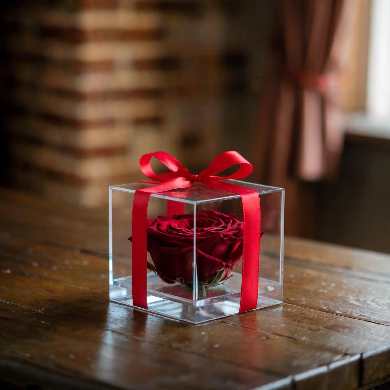 AMORE - ROSA STABILIZZATA ROSSA CHE FERMA IL TEMPO